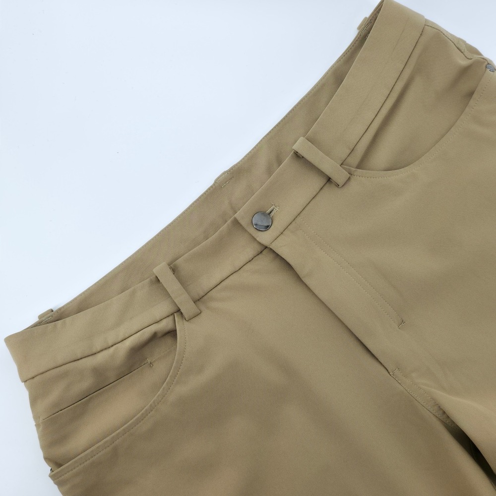 Lululemon ABC Pant Classic Fit Warpstreme Khaki Tan Mens 34 x 32